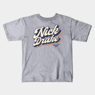 Nick Drake - Pink Moon / Retro Layered 90's Kids T-Shirt